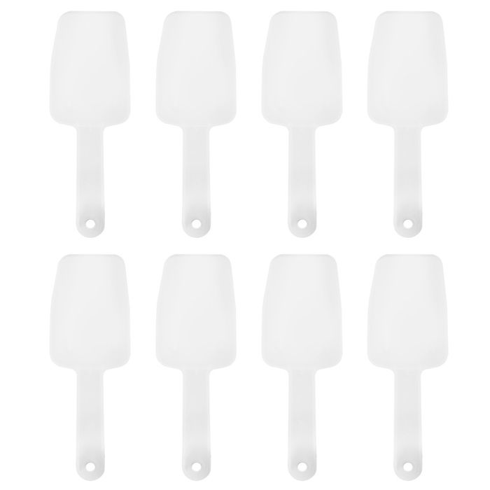 8-teiliges Set Mini-löffel/schaber Aus Pp-kunststoff, Geeignet Für Den Gebrauch In Der Heimischen Küche, Einschließlich Lebensmittel, Nüsse, Mehl, Desserts Usw.