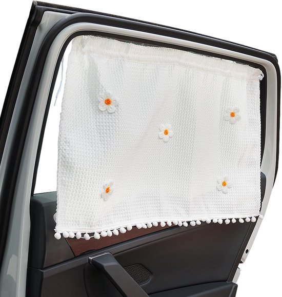 Sonnenschutz Für Babyautos Weißer Sonnenschutz 64 X 42 Cm Kleines Gänseblümchen