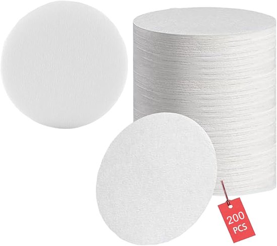 200 Stück Espresso-papierfilter 51 Mm Geeignet Für Seitenhalter 51 Mm Ungebleichtes Rundes Kaffeefilterpapier Puck-filterhalter Weiß 51 Mm