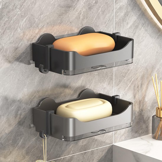 Seifenschale Für Die Dusche – Wandmontage – 2-teilig – Mit Abtropffläche