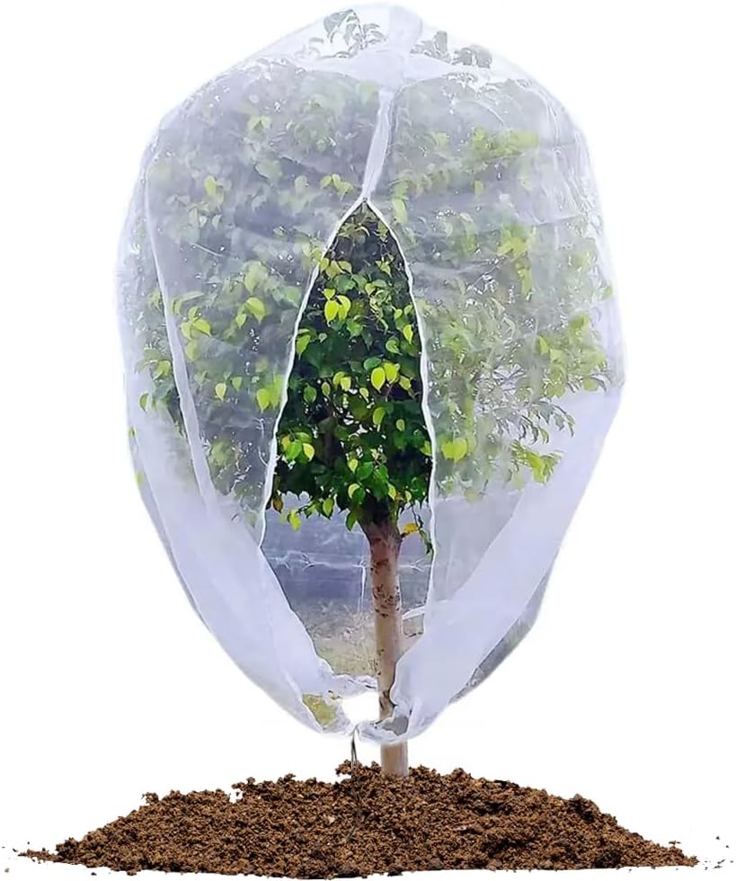 M X 2,45 M Großes, Insektensicheres Gartennetz Mit Reißverschluss Für Gemüsegärten, Feinmaschiges Insektennetz, Netzbeutel Für Obstbäume Zum Schutz Von Pflanzen, Gemüse Und Obst
