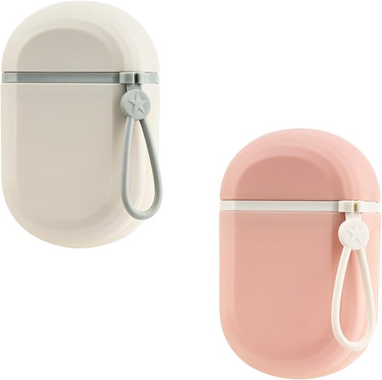 2-teiliges Reiseseifenschalen-set Mit Deckel Wasserdichte Reiseseifenbox Auslaufsicherer Reiseseifenhalter Tragbare Seifenbox Für Badezimmer Weiß Rosa