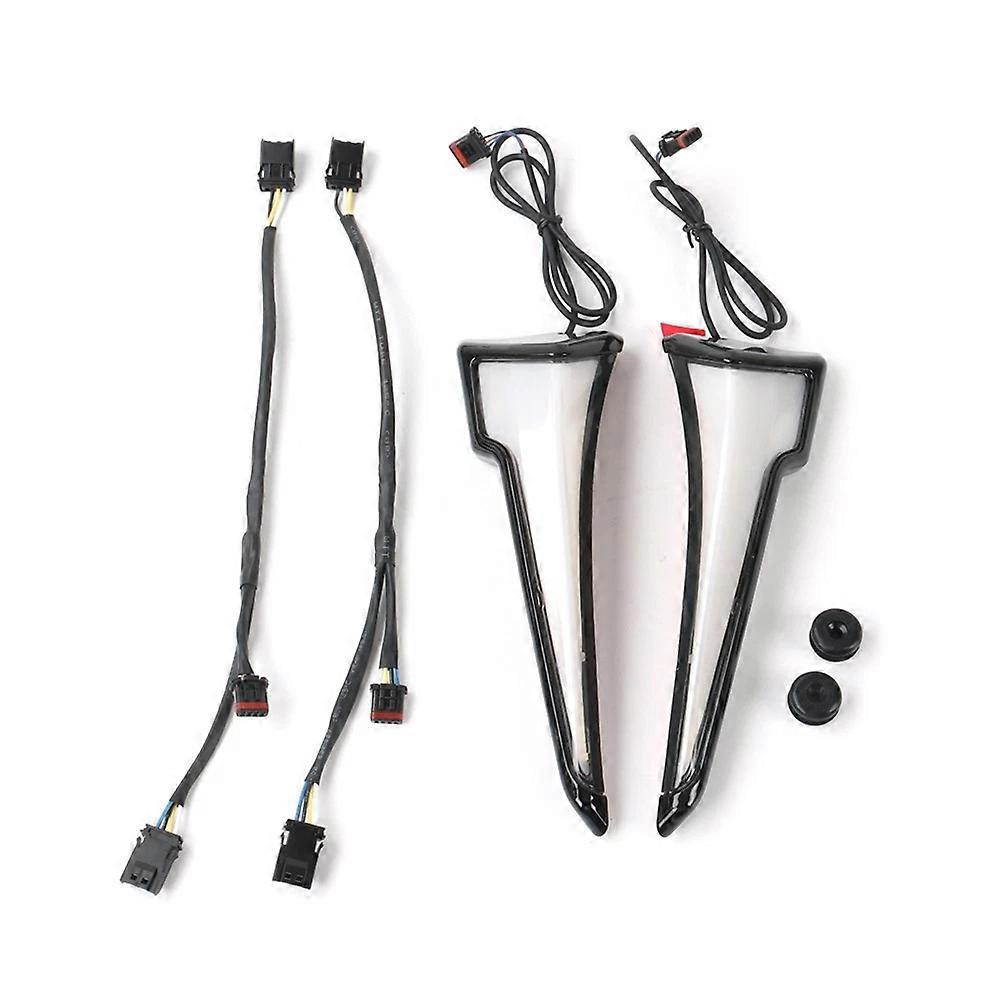 Led-blinker Für Harley Touring Cvo Electra Street Glide Ultra 2023-2025 Motorrad-frontverkleidung, Schwarz Und Weiß