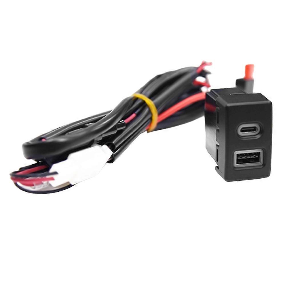 Qc3.0 Usb-schnellladegerät Typ-c Pd Fürs Auto, Ladeanschluss Für Smartphones, Netzteil Für 6, 3, 5 Und 2 Cx-7