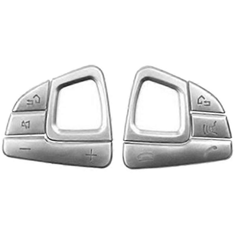 8 Silberne Lenkradknopfblenden Für Mercedes E-klasse