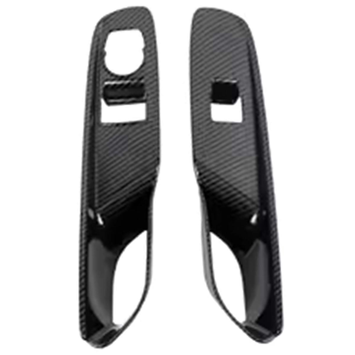 Set Aus 2 Teilen Für Audi C8 2020-2022 (linkslenker): Abdeckung Für Fensterheberbedienung, Zierleiste Und Aufkleber Für Die Armlehnenverkleidung Im Innenraum.
