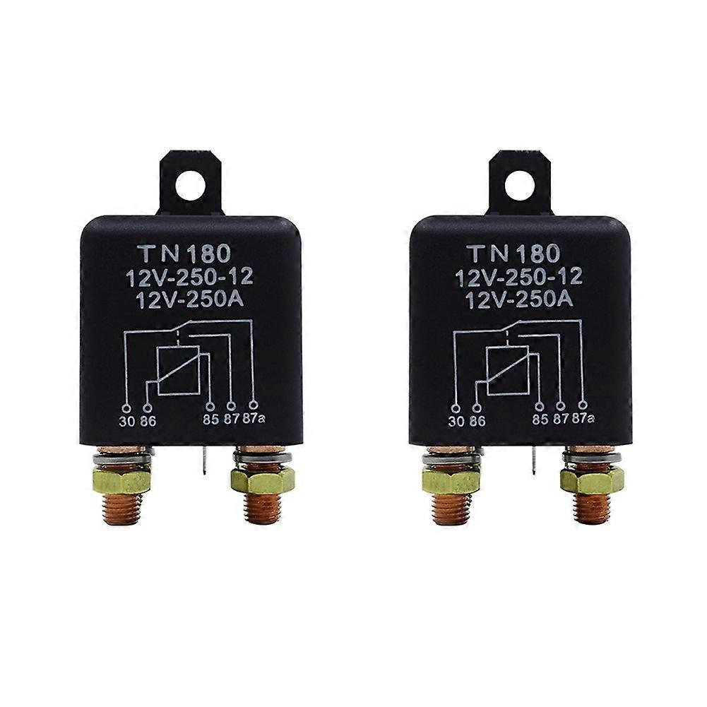 2 X 12v 250a Dauerstrom-hochleistungs-kfz-relais Für Motorradbatterie, Steuerschalter, Klemme, Anlasserrelais