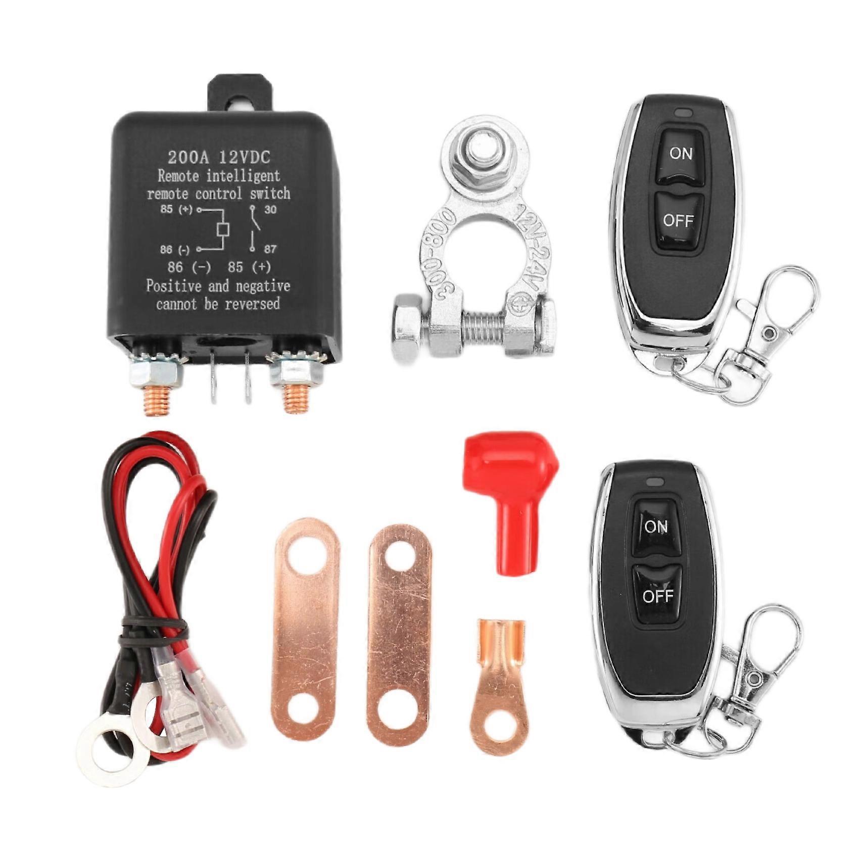 Ferngesteuerter Batterietrennschalter, Drahtloser Fernbedienungs-batterietrennschalter, 12v 200a Doppel-fernbedienungsschalter