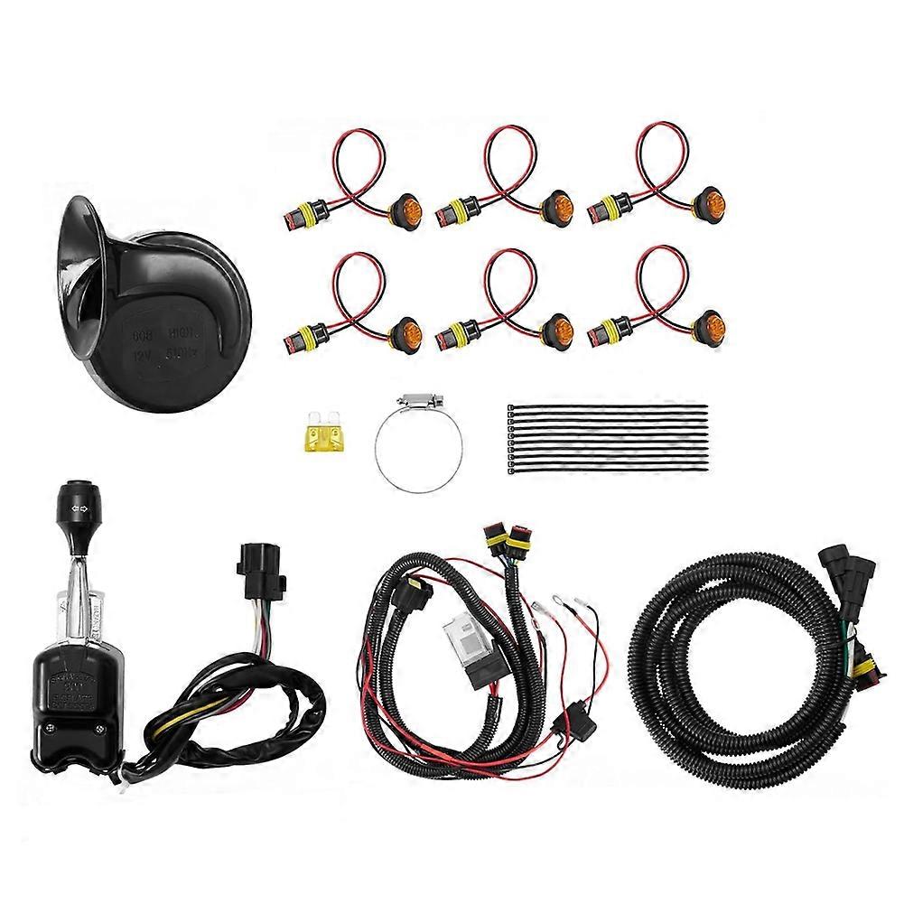Straßenzugelassenes Universelles Blinkerset Für Atv/ssv, Inklusive Hupe, Warnblinkanlage, Blinkern, Blinkerschalter Am Lenkrad Und Sicherungsrelais.