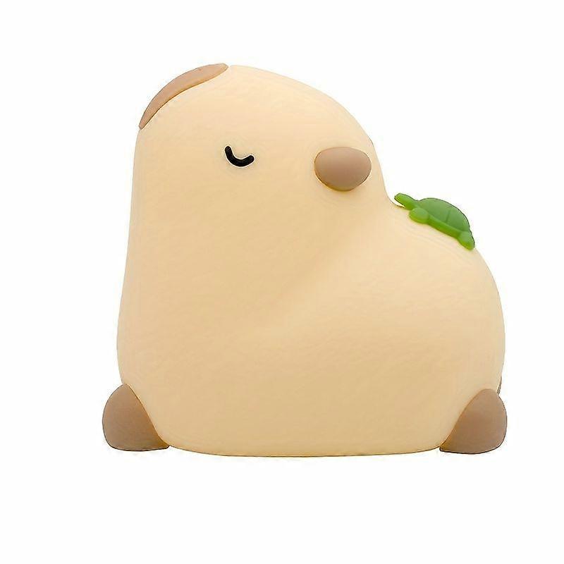 Capybara-nachtlicht, Wiederaufladbare Usb-schreibtischlampe, Niedliche Silikon-tischdekoration Mit Einstellbarer Helligkeit Für Schlafzimmer, Weihnachts- Und Neujahrsgeschenk