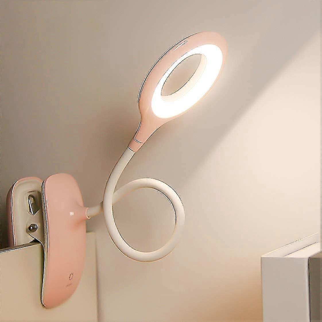 Led-klemm-leselampe, Dimmbar Und Mit Augenschutz, Verstellbare Schreibtischlampe Zur Verwendung Auf Einem Tisch Oder Nachttisch.
