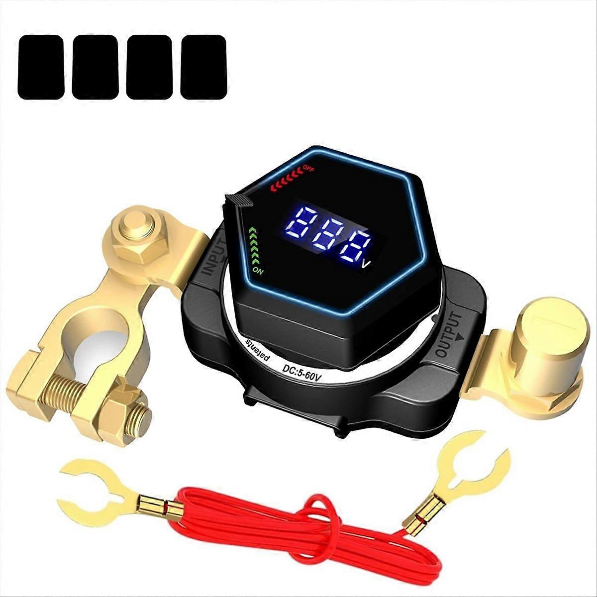 5-60v Dc Digitaler Hauptbatterietrennschalter Mit Integriertem Voltmeter Für Maritime Anwendungen