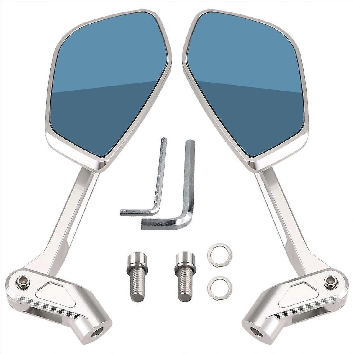 Verstellbarer Rückspiegel Für Bmw R1300gs Und R1250gs Motorräder, Silber