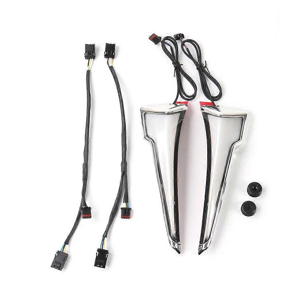 Led-blinker Für Die Frontverkleidung Der Harley Touring Cvo Electra Street Glide Ultra (2023–2025), Silber Und Weiß