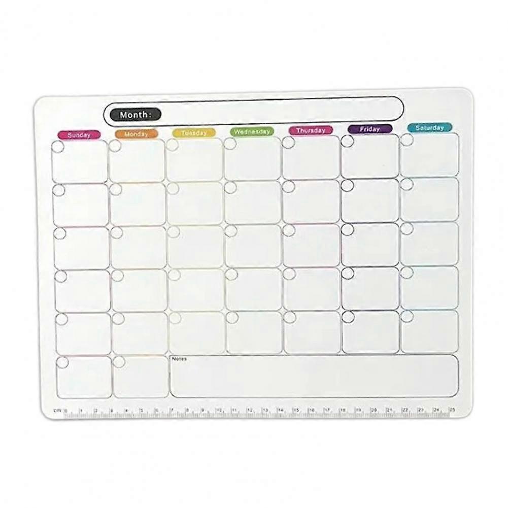 Magnetische Kühlschrank-whiteboard-tafel, Monatsplan-planungstafel, Kühlschrankkalender, Whiteboard