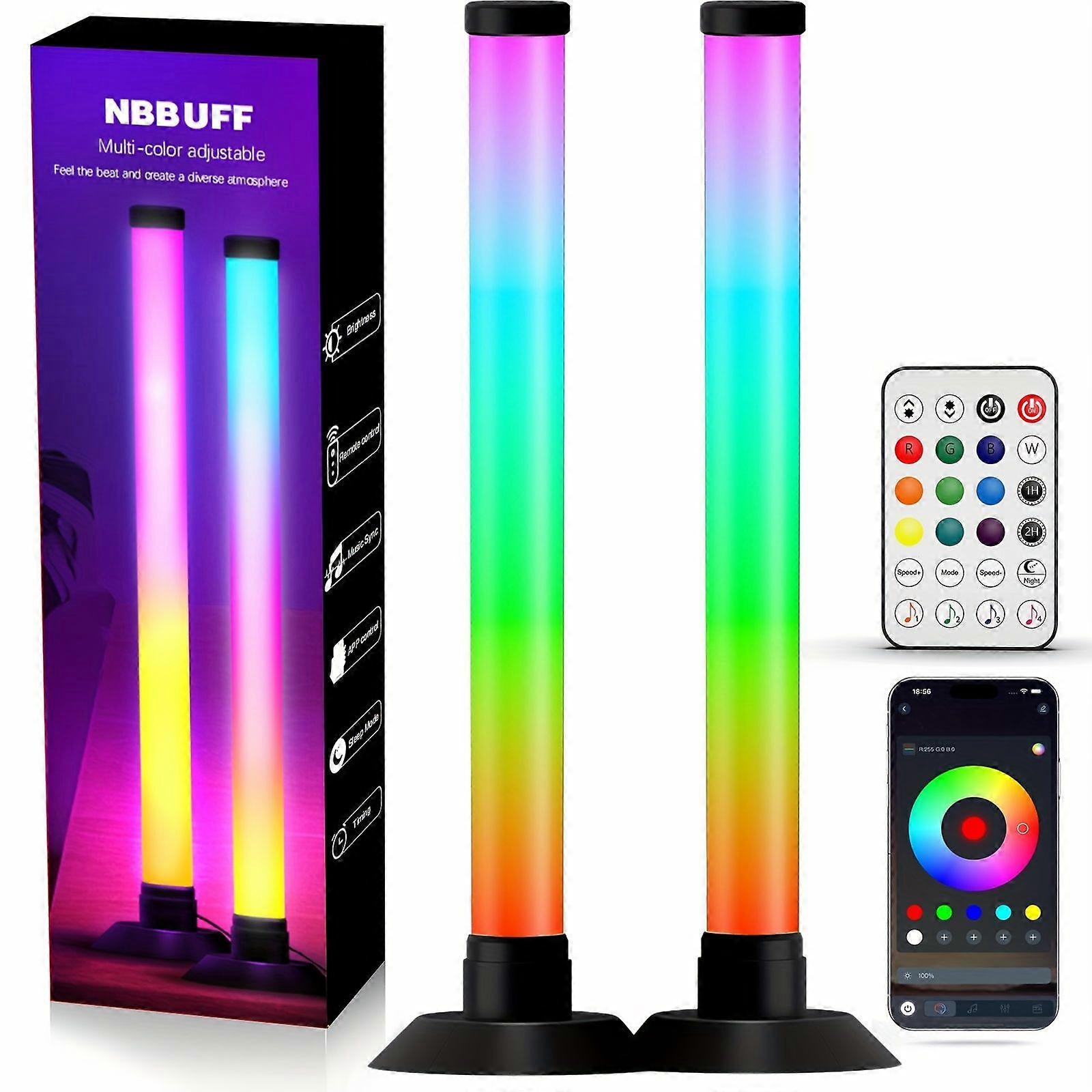 Rgbic-led-lichtleiste (2er-pack), Intelligente Lichtleiste Mit 8 Szenenmodi, 16 Millionen Farben, Musiksynchronisation, Usb-stromversorgung Für Die Tv-hintergrundbeleuchtung Im Gaming-zimmer.