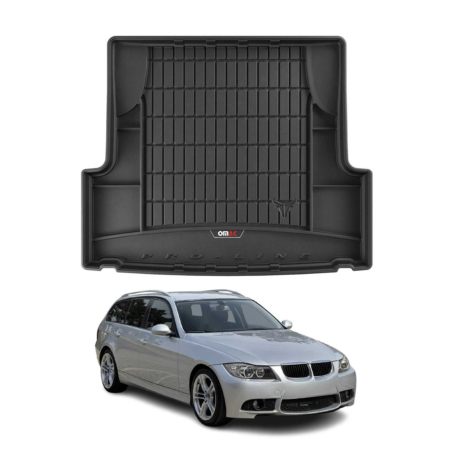 Omac Gummi Kofferraumwanne Für Bmw 3er E91 Touring 2004-2012 Tpe Laderaumwanne