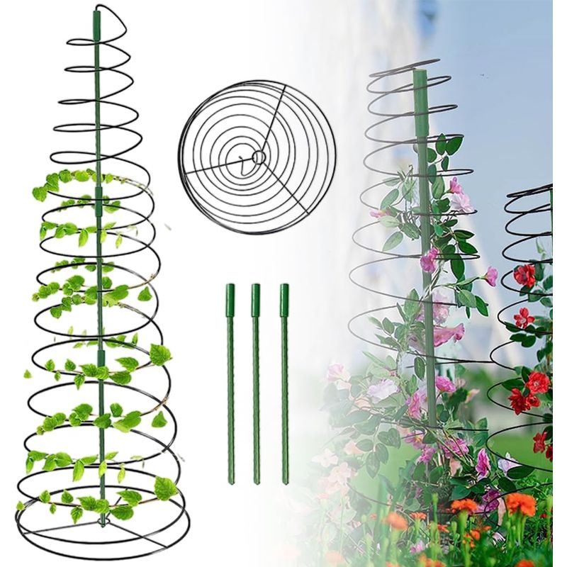 Spiralförmige Kletterpflanzenstütze, Verstellbares Gartengitter Für Weinreben Und Blumen, Kletterpflanzen