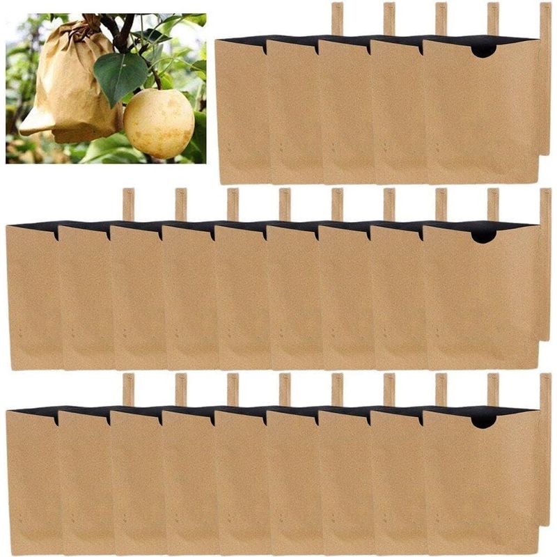 100 Stück Papier-schutzbeutel Für Trauben Und Gemüse, Insekten- Und Vogelsicher, Wasserdicht