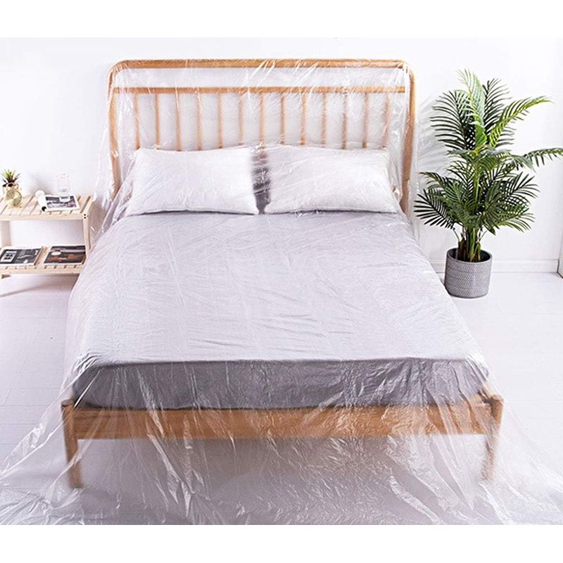 2-3 M Wasserdichte Und Staubdichte Schutzplane, Dicke, Reißfeste, Transparente Kunststoffabdeckung, Schutzabdeckung Für Böden, Möbel, Matratzen, Weihnachtsbäume, Umzüge Und Renovierungen