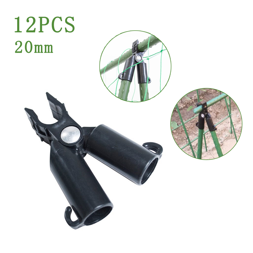 Packung Mit 12 Verbindungsclips Für Rankgitter Aus Kunststoff, Typ A, Mit Schlaufe, 20 Mm Durchmesser