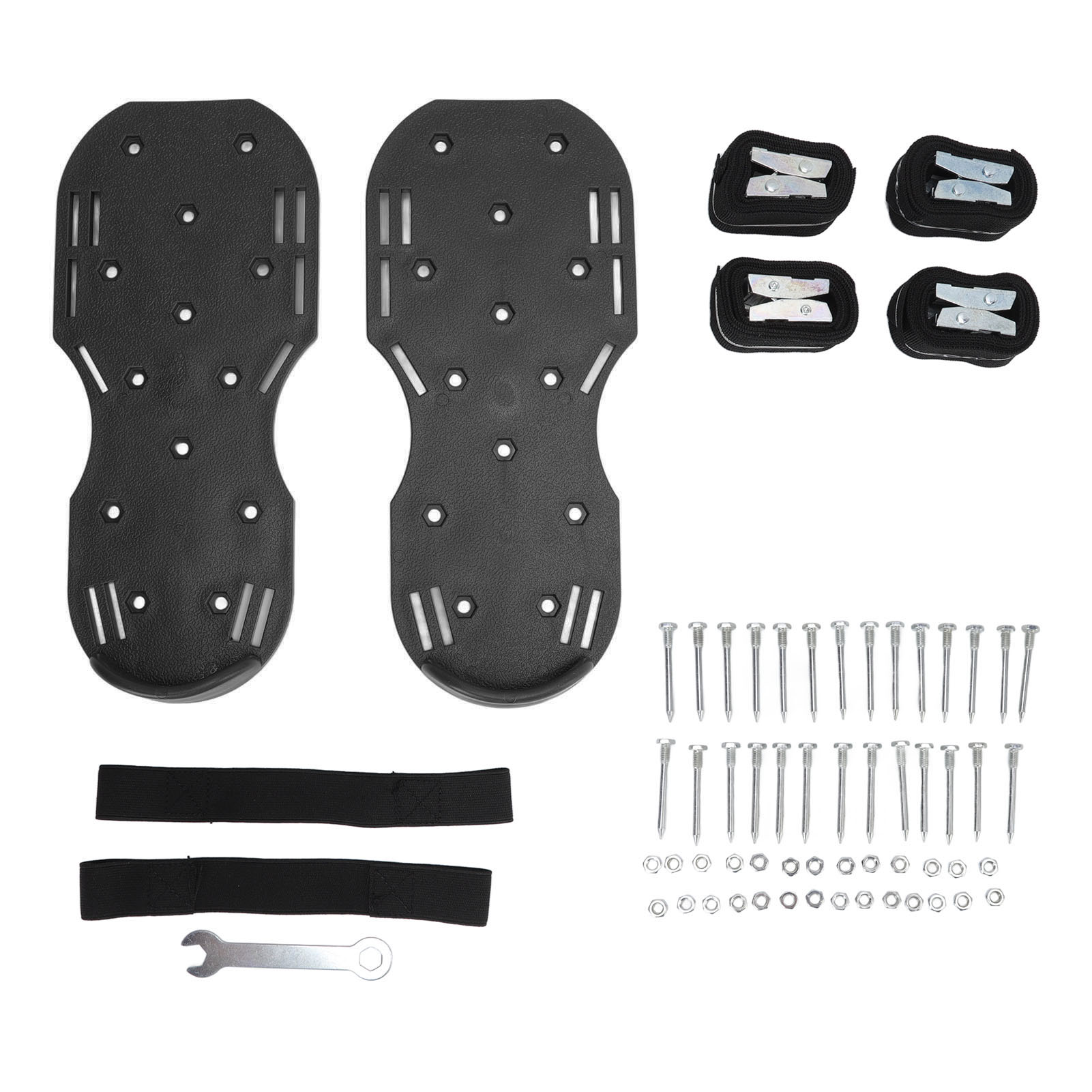 Rasenlüfter Mit Riemen, Rasenlüfter-sandalen, Werkzeuge Zum Belüften Von Rasenflächen In Gärten Und Höfen, Schwarz