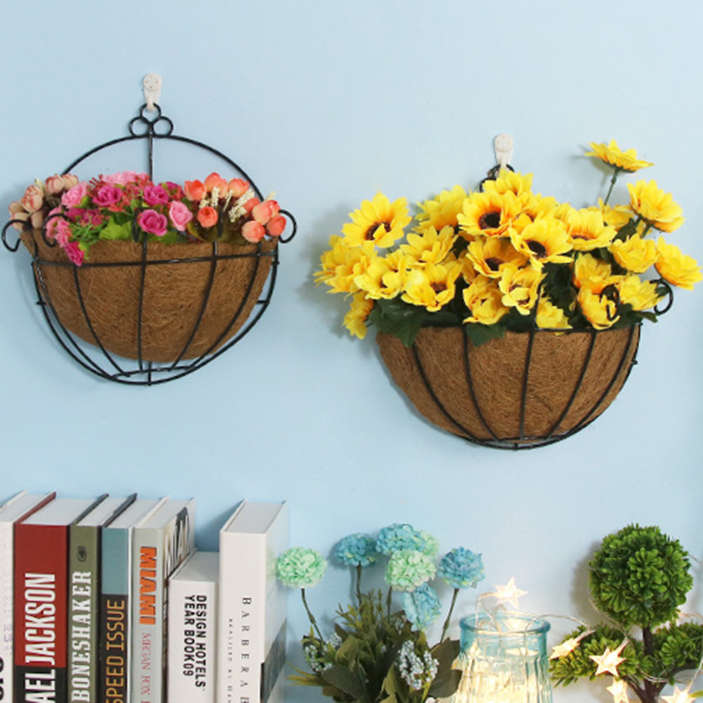 Set Mit 2 Runden Kokosfasereinsätzen Für Hängeampeln, 30 Cm, Ideal Für Die Gartenarbeit Zu Hause, Auf Dem Balkon Oder Der Terrasse.