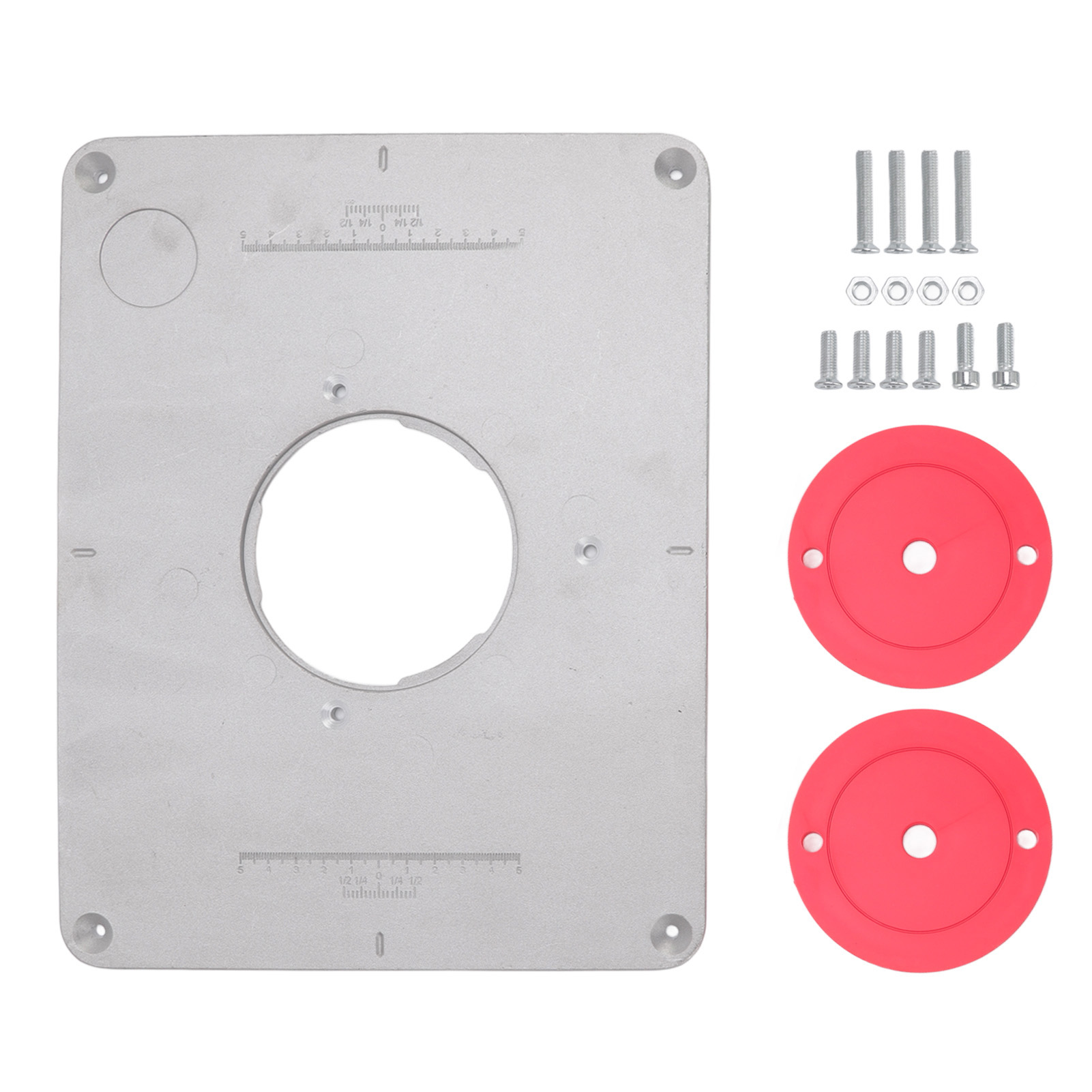 4-17/32" Aluminium-einlegeplatte Für Bosch 625 624 1611 1615 Feinrt 1800 Frästisch (für Holzbearbeitung)