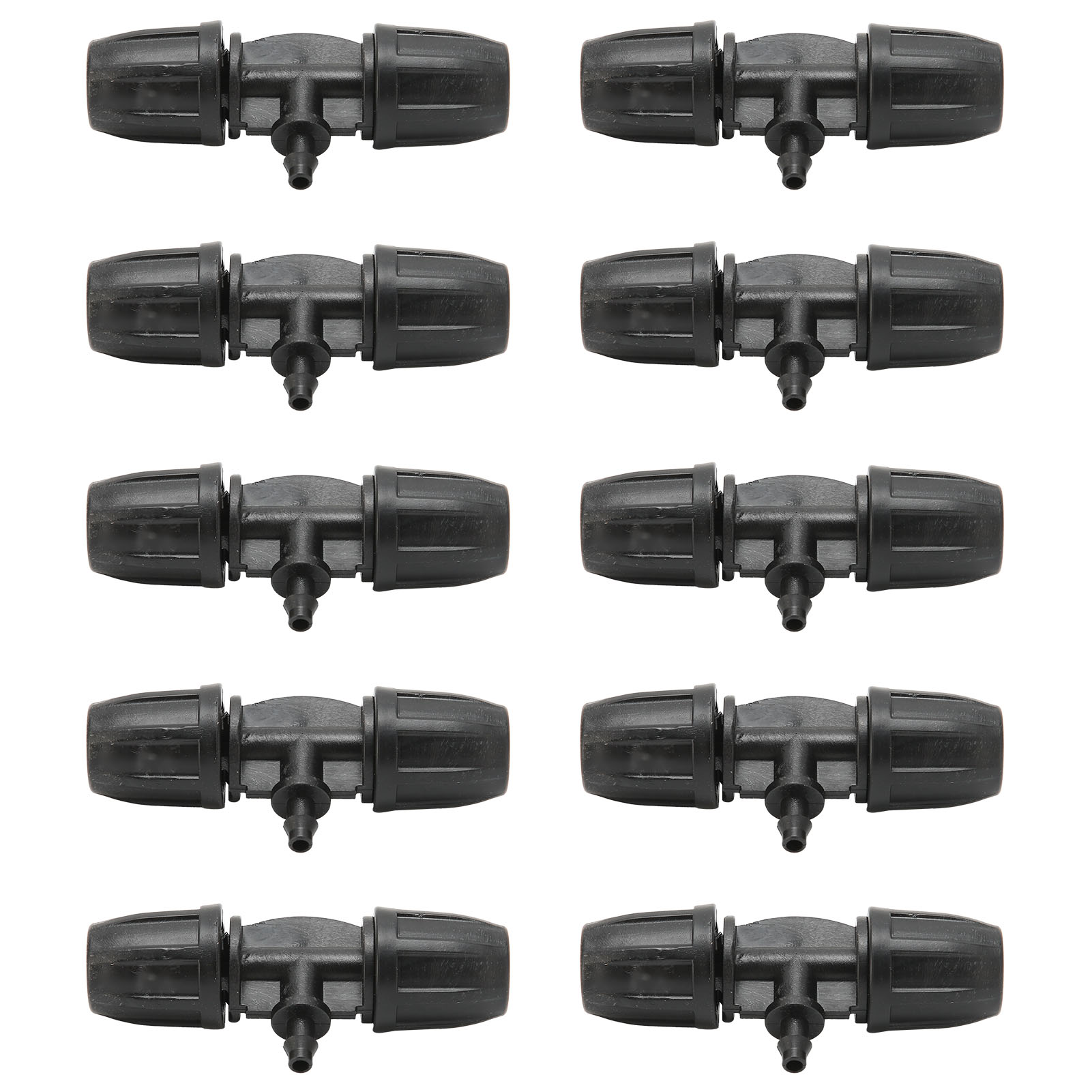 Packung Mit 10 Reduzier-t-stücken 8/11 Auf 4/7 Mit Schlaufe, Für Sprühschlauch Und Schlauchanschluss.