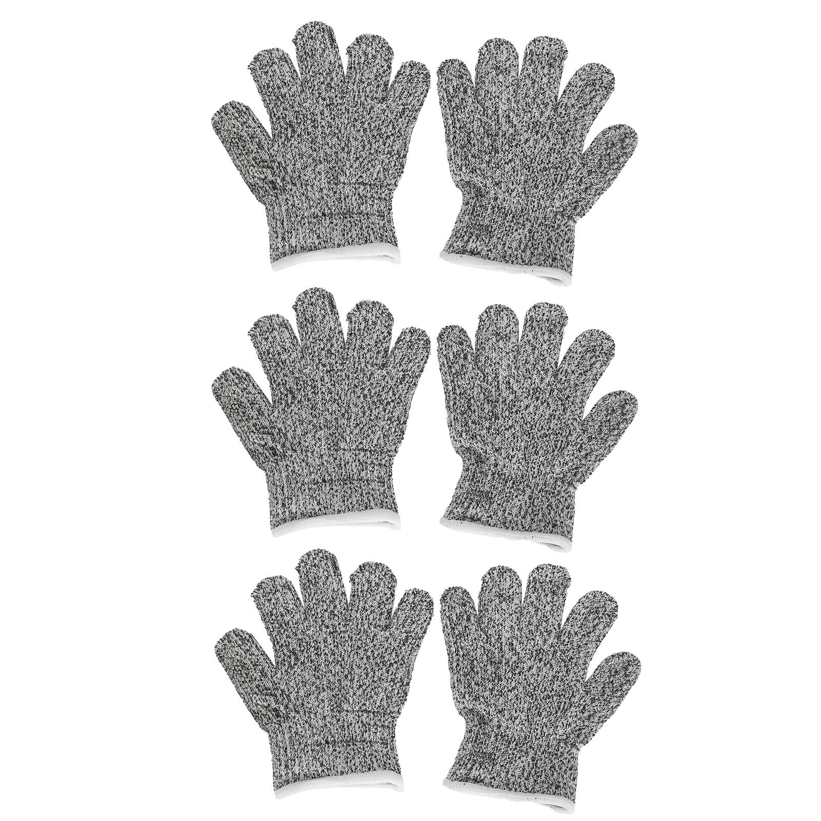 Packung Mit 3 Paar Schnittfesten Handschuhen Für Kinder, Schutzhandschuhe Für Gartenarbeit Und Sicherheitsarbeiten