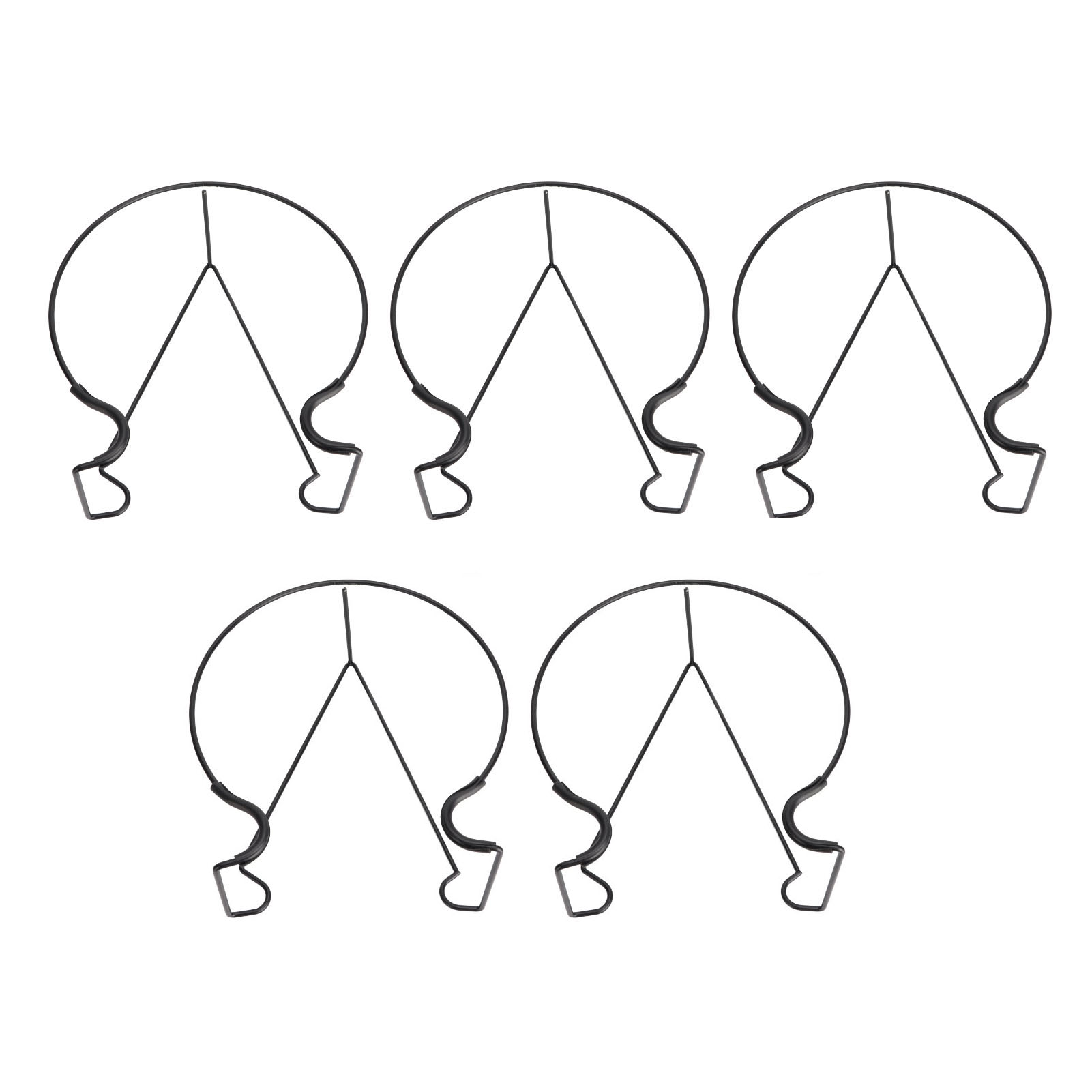 Set Mit 5 Schwimmenden Pflanzkübelstützen Aus Eisen, Einfach Zu Montieren, Robust Und Rostfrei, Für Balkon Und Gartenzaun.
