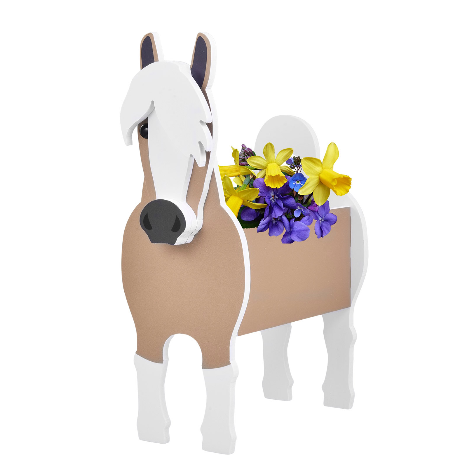 Tierblumentopf 34x24cm Aus Pvc, Originell Und Niedlich, Ideal Für Sukkulenten Und Kleine Blumen (pferd).