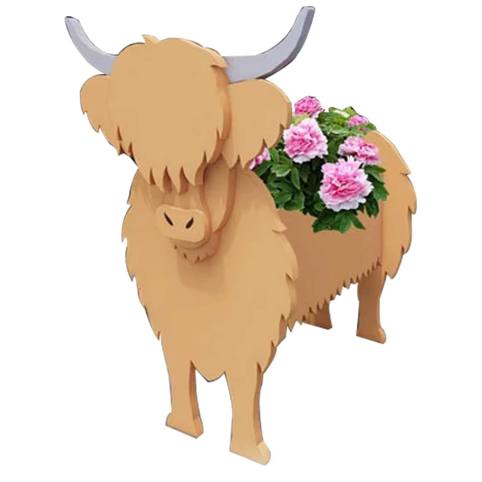 Tierblumentopf 34x24cm Aus Pvc, Kuhmuster, Originell Und Niedlich, Ideal Für Sukkulenten Und Kleine Blumen.