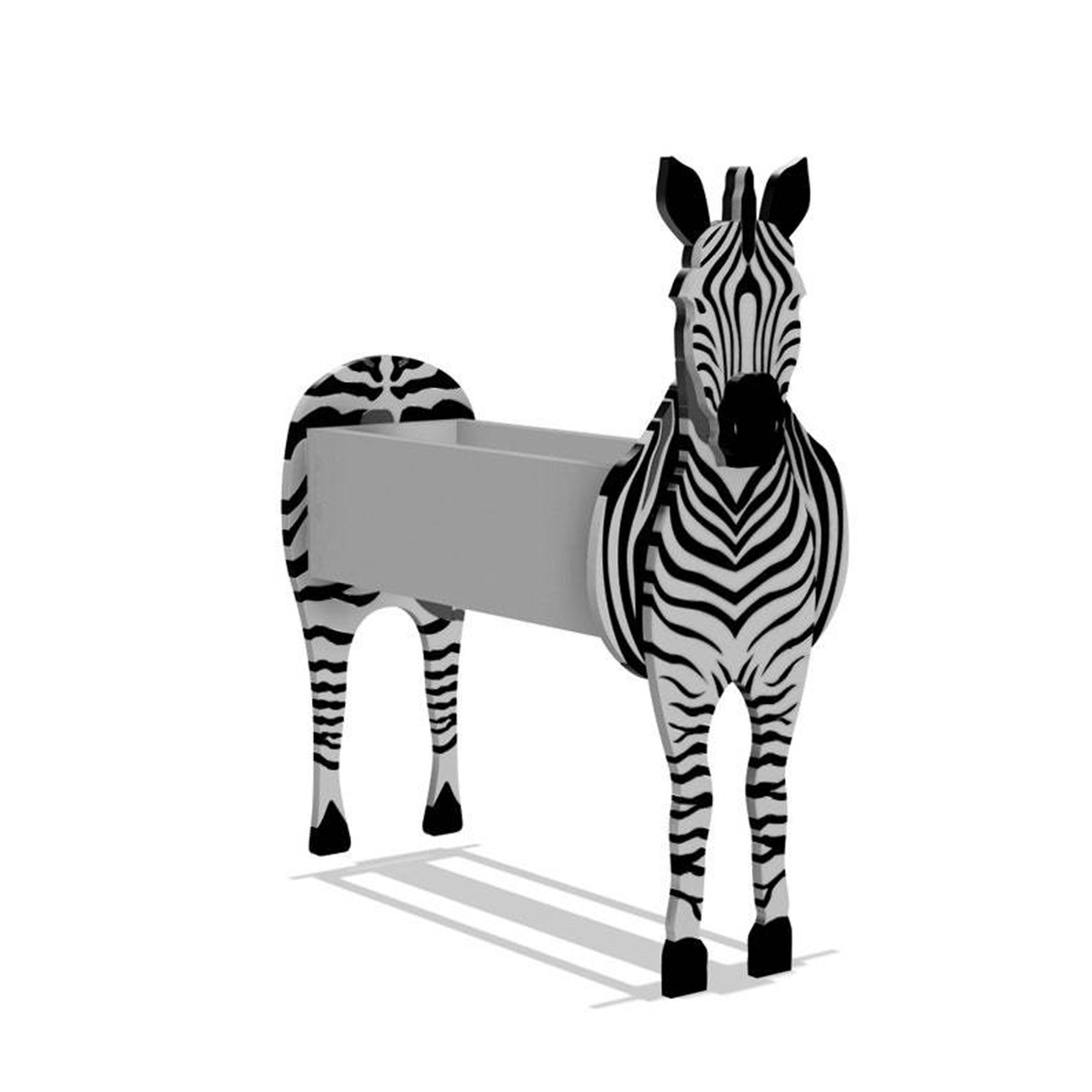 Blumentopf In Zebra-tierform, 34 X 24 Cm, Aus Pvc, Originell Und Niedlich, Ideal Für Sukkulenten Und Kleine Blumen.