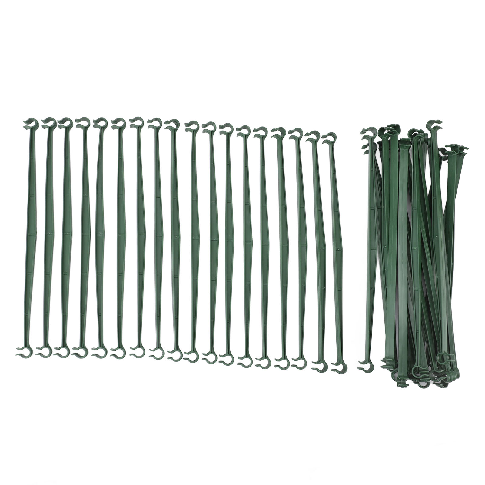 Packung Mit 36 Ausziehbaren Kunststoffstäben Von 30 Cm Länge (11,8 Zoll) Für Tomatenstäbe, Rankhilfen Für Kletterpflanzen Und Gemüsepflanzen Im Garten.