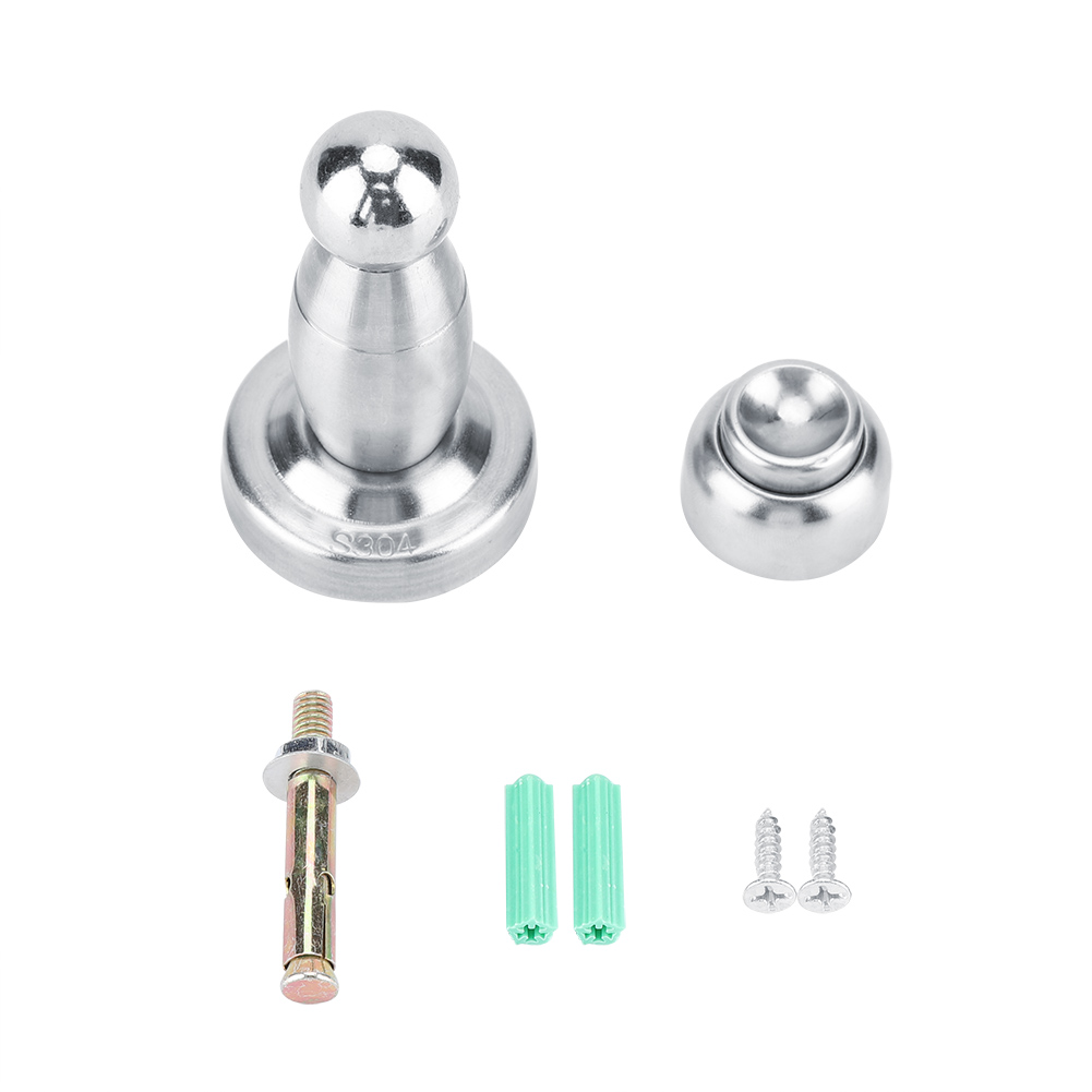 Robuster Magnetischer Türstopper Aus Edelstahl (1 Stück), Antikollisionshalterung, Saugnapf