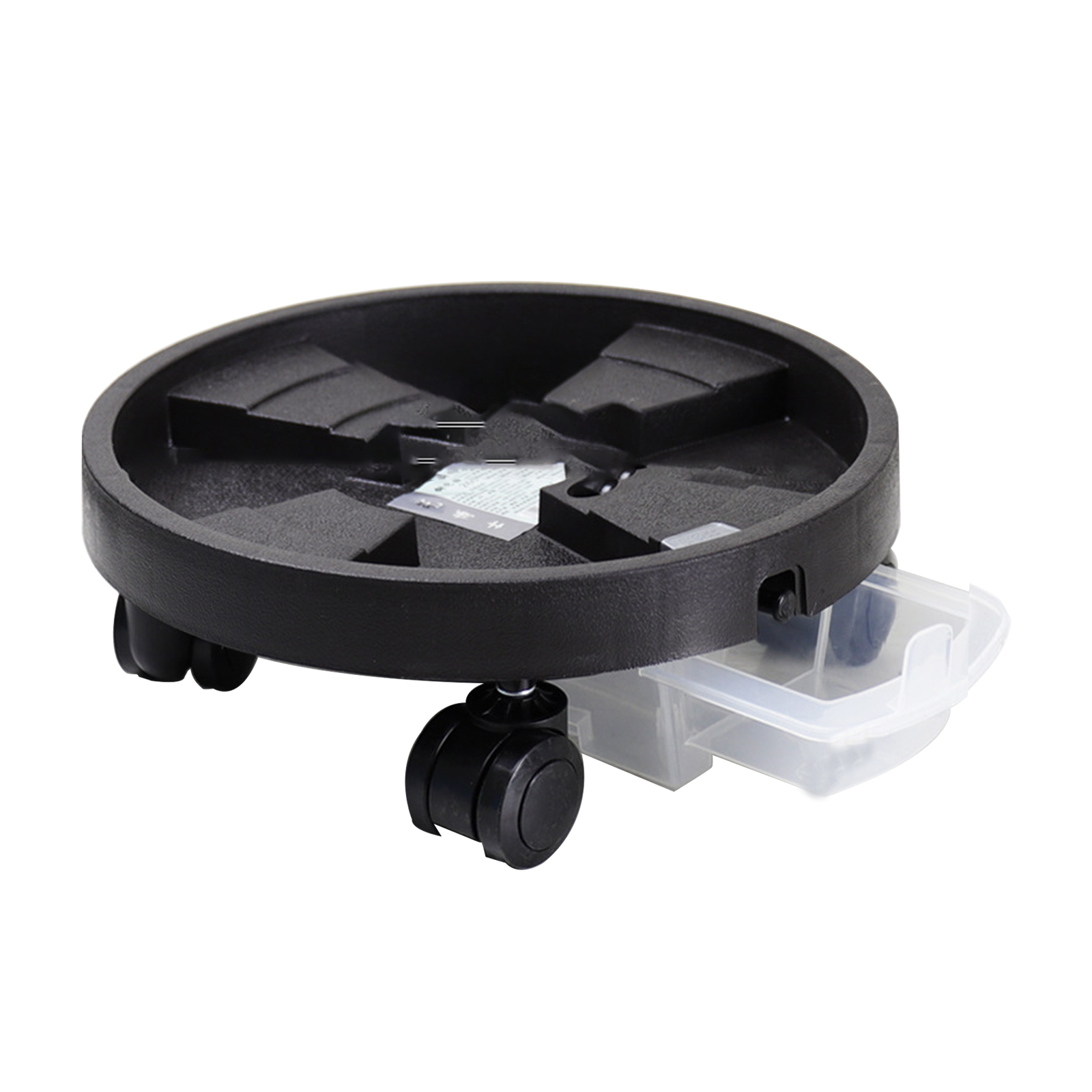 360° Drehbare Schubladenablage Mit 4 Universalrollen Und Mehrstufiger Auffangschale, Ideal Für Büro Oder Wohnzimmer.