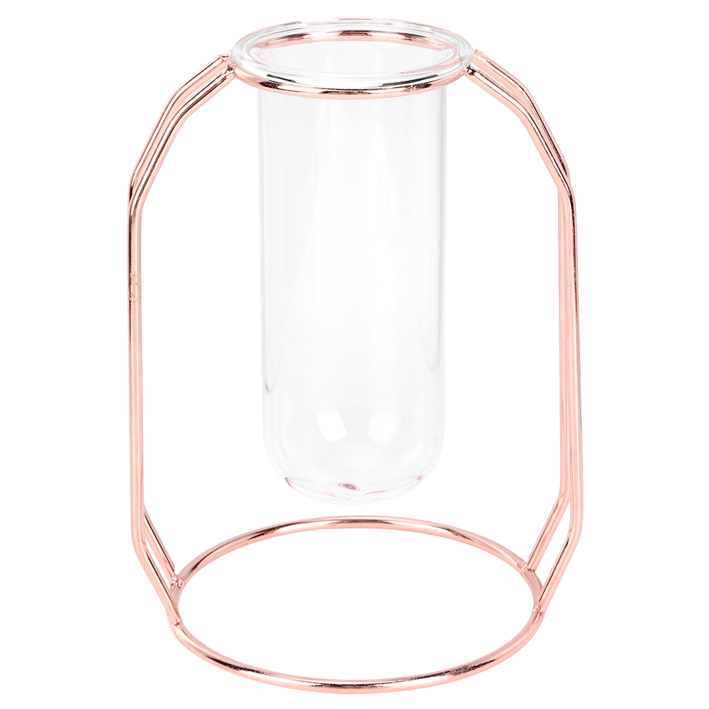 Transparente Hydrokulturvasen, Blumentöpfe, Tischdekorationen, Roségold