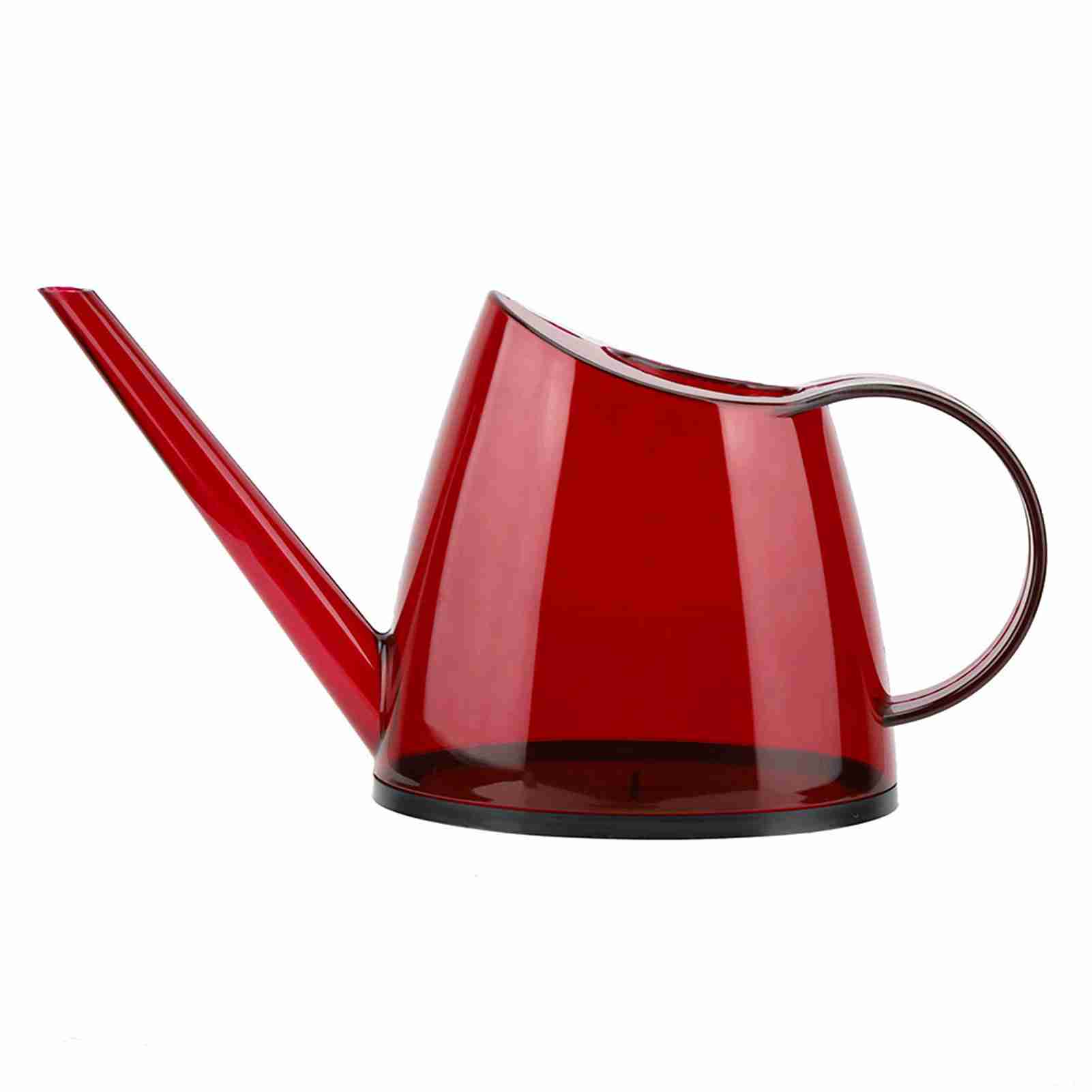 Trendige Gartengießkanne Ohne Deckel, Langer Ausguss, Bonbonfarbe, 1,2 L (rot)