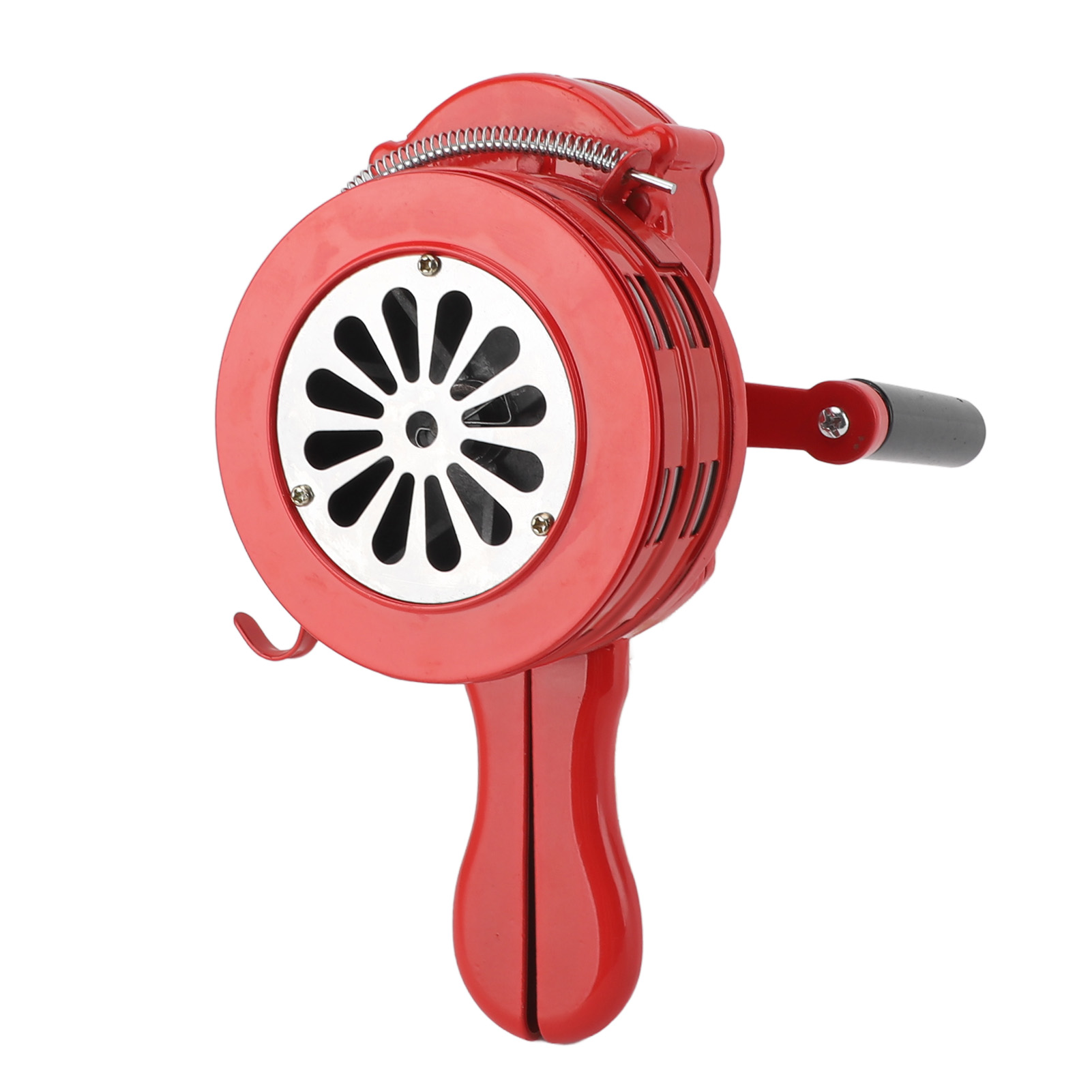 Handkurbel-alarmsirene Mit 110 Db Aus Aluminiumlegierung, Tragbar, Für Brandschutz Und Notfälle. Rote, Manuelle Alarmsirene.