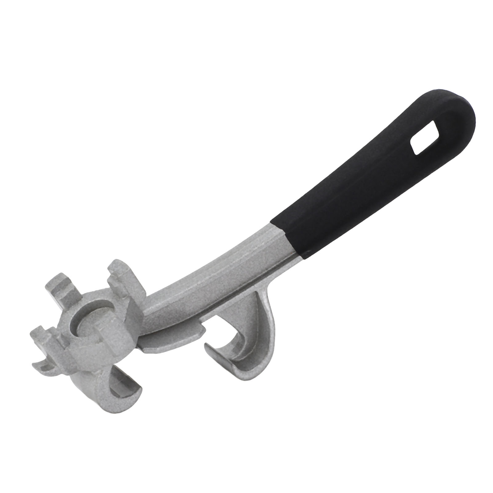 Multifunktionaler Eimeröffner Aus Aluminiumlegierung (2er-set) Mit Schlüssel Und Schwarzem, Rutschfestem Deckel.