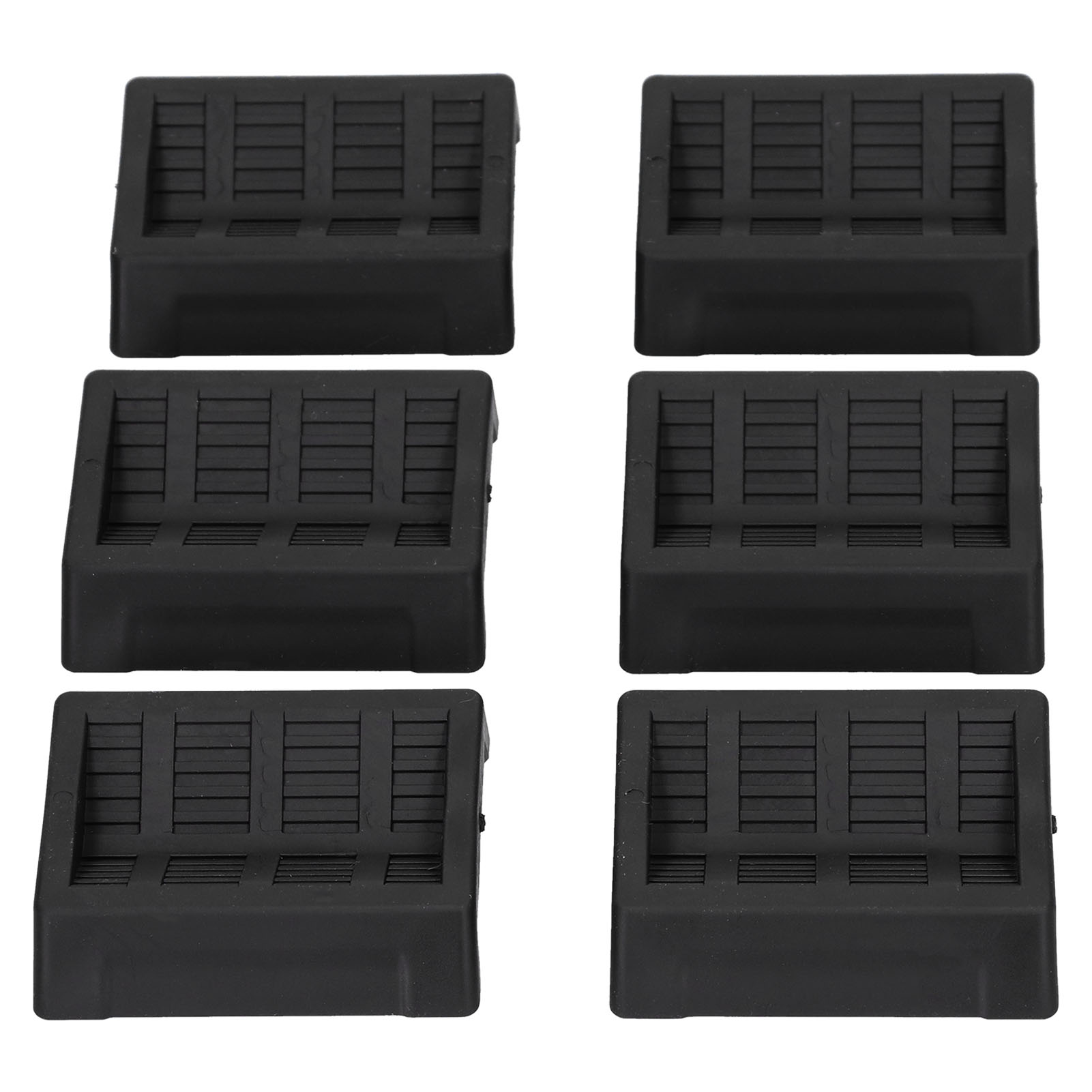 Set Mit 6 Schutzkappen Für Möbel, Bettrollen, Stühle, Schränke, Sofas, Kommoden, Schwarz
