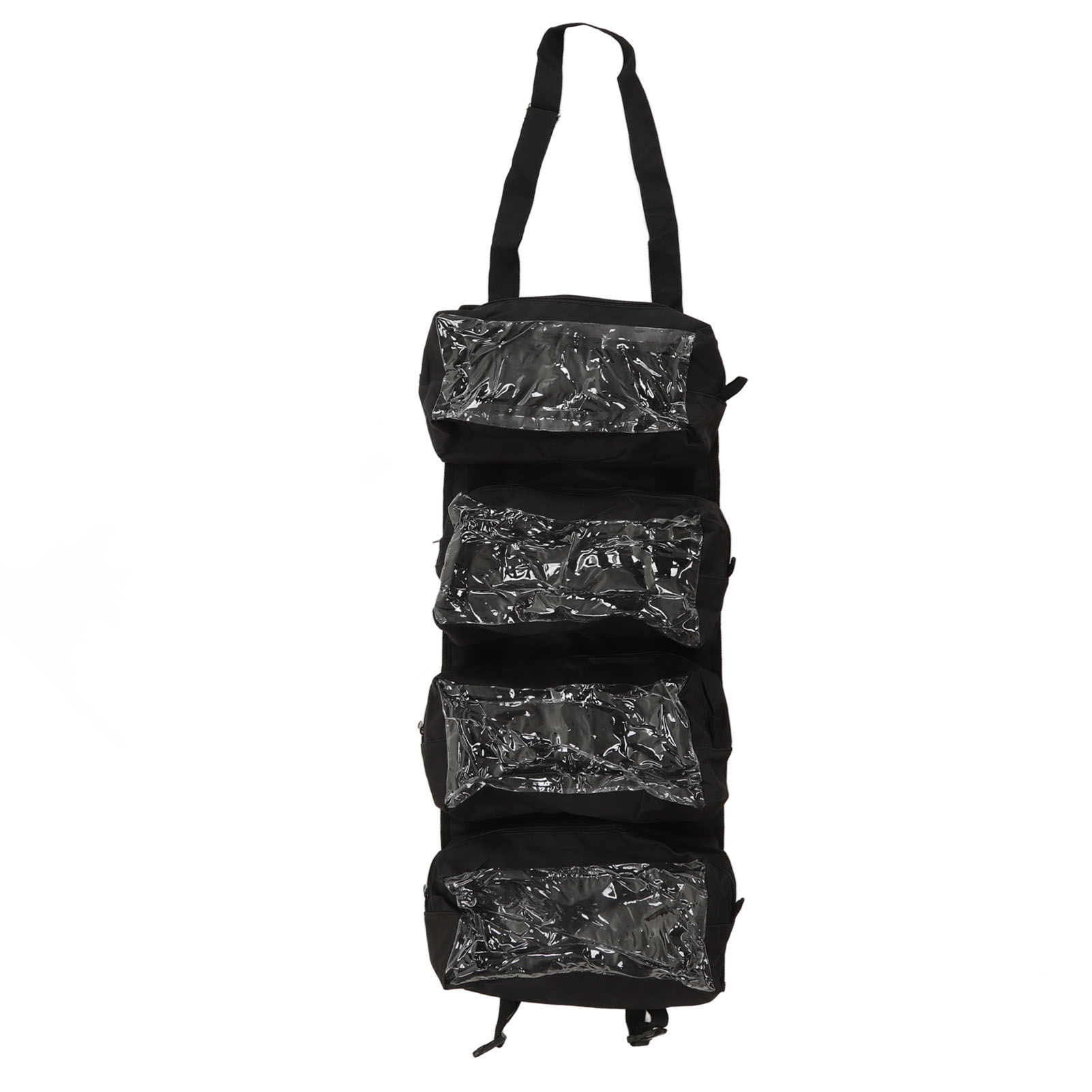 Werkzeugtasche Zum Aufrollen Aus Robustem 600d Oxford-gewebe, Abnehmbarer Schultergurt, Für Elektriker- Und Heimwerkerwerkzeuge, Schwarz