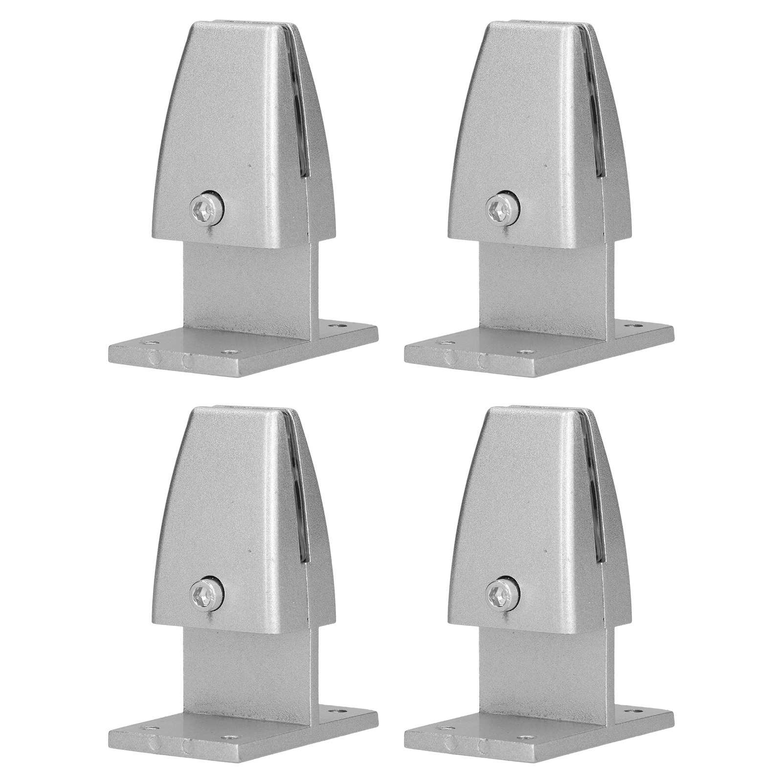Set Mit 4 T-förmigen Bürotrennwandbefestigungen Aus Silberfarbener Aluminiumlegierung Für Büros Oder Klassenzimmer.
