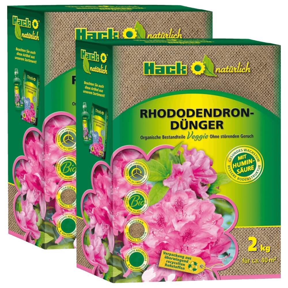 Hack-bio Rhododendron Dünger 4 Kg Azaleendünger Erikendünger Hortensiendünger