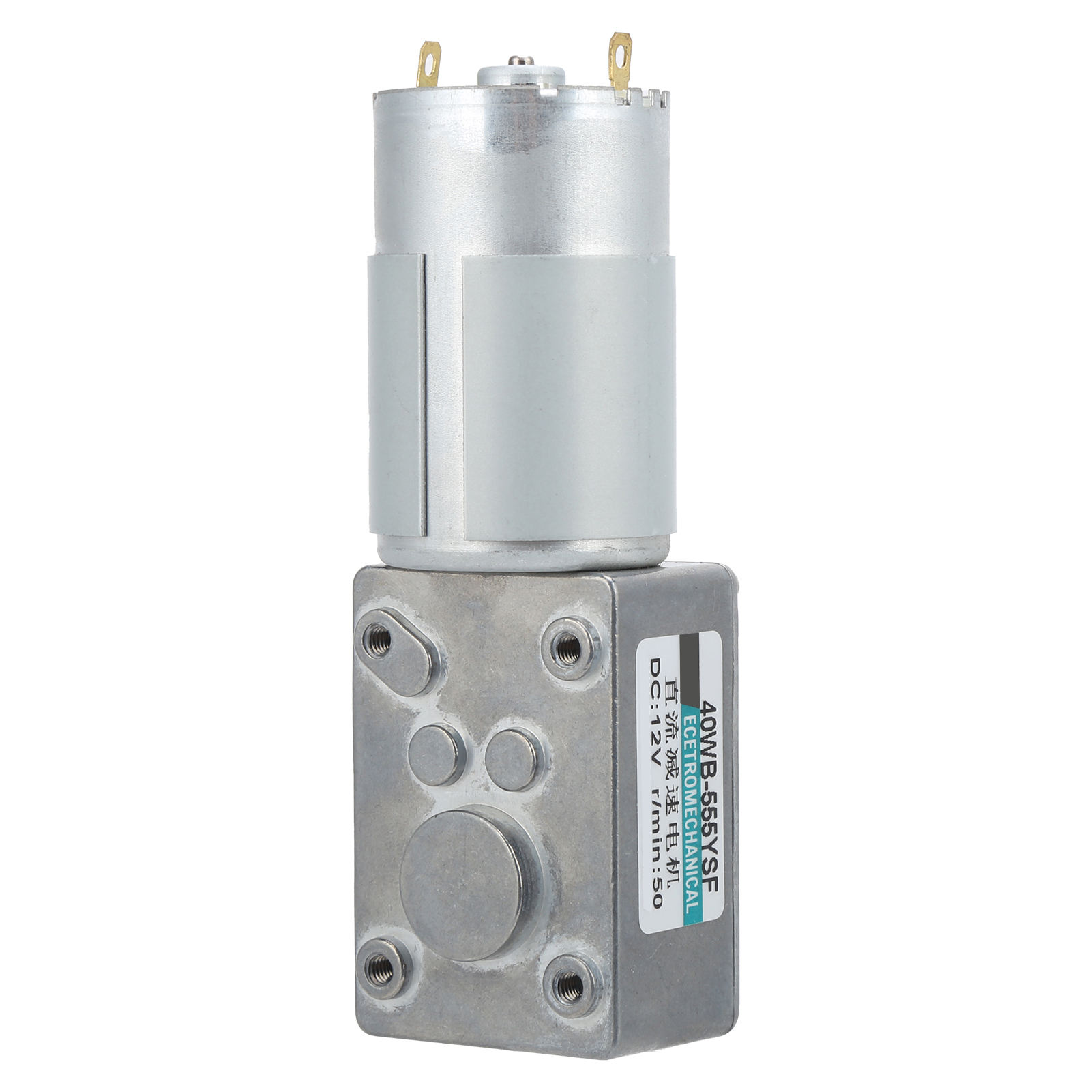 Turbinen-schneckengetriebemotor, Gleichstrom, Hohes Drehmoment, Niedrige Drehzahlregelung, Klein, 2-wege, 12 V Dc, Xd40wb-555ysf, 50 U/min