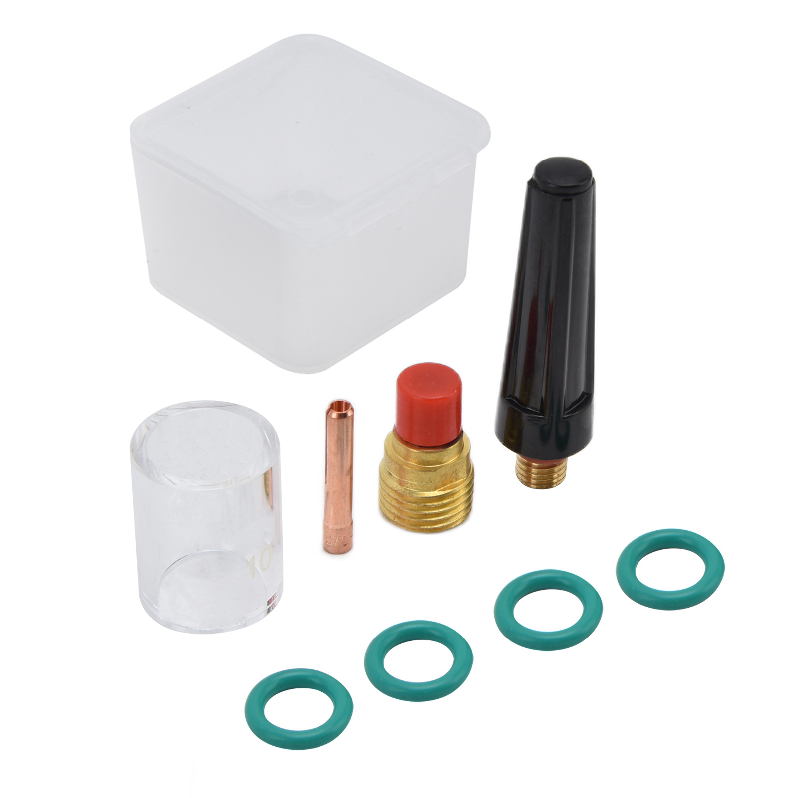 8-teiliges Wig-schweißbrenner-set Mit Gaslinse, Hitzebeständiger Glasdüse Und Dichtungsring Für Wp‑9/20/25