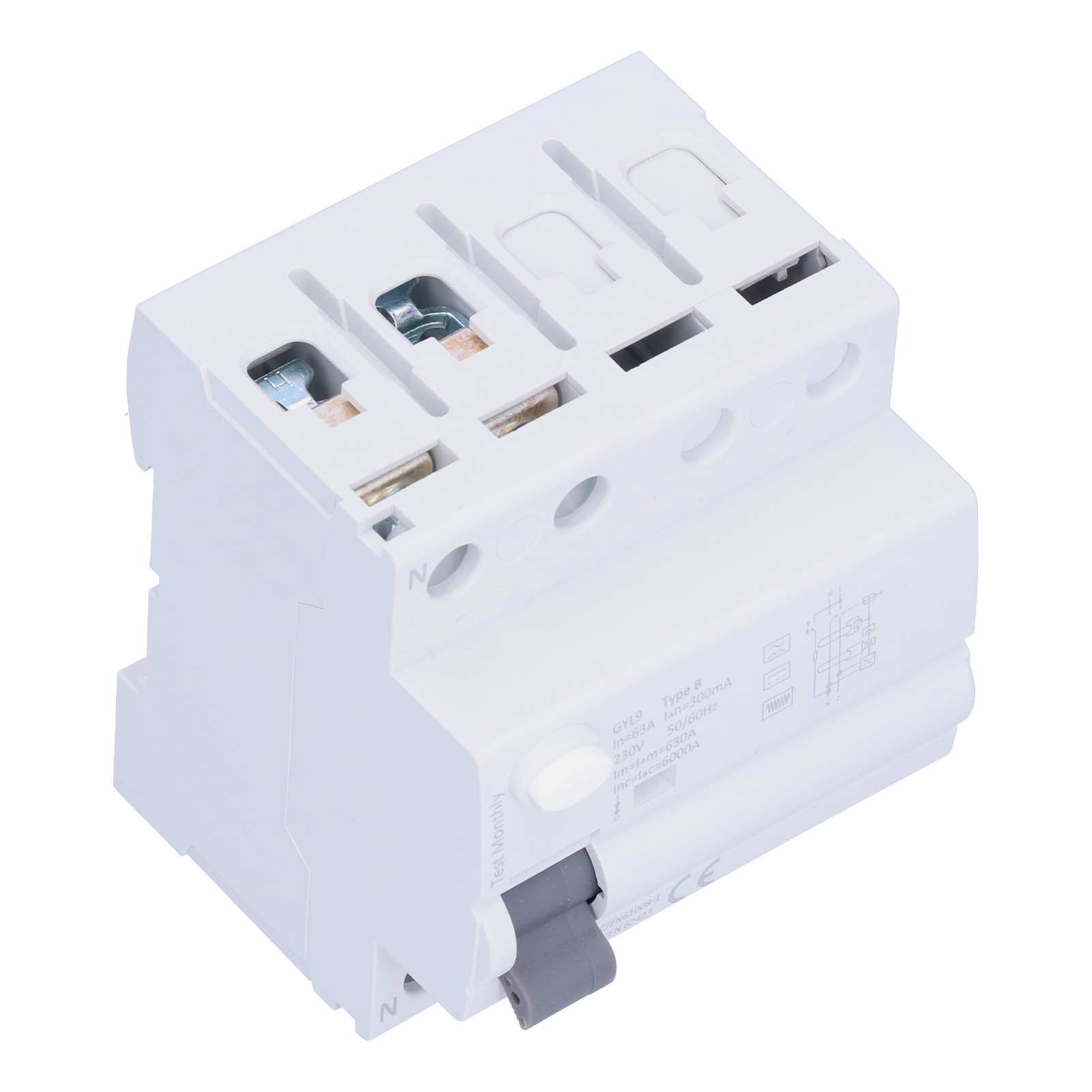 Leistungsschalter Gyl9 B Effektiver Fehlerstromschutzschalter Für Wechselstromimpulse Und Gleichstromfehlerströme 230 V