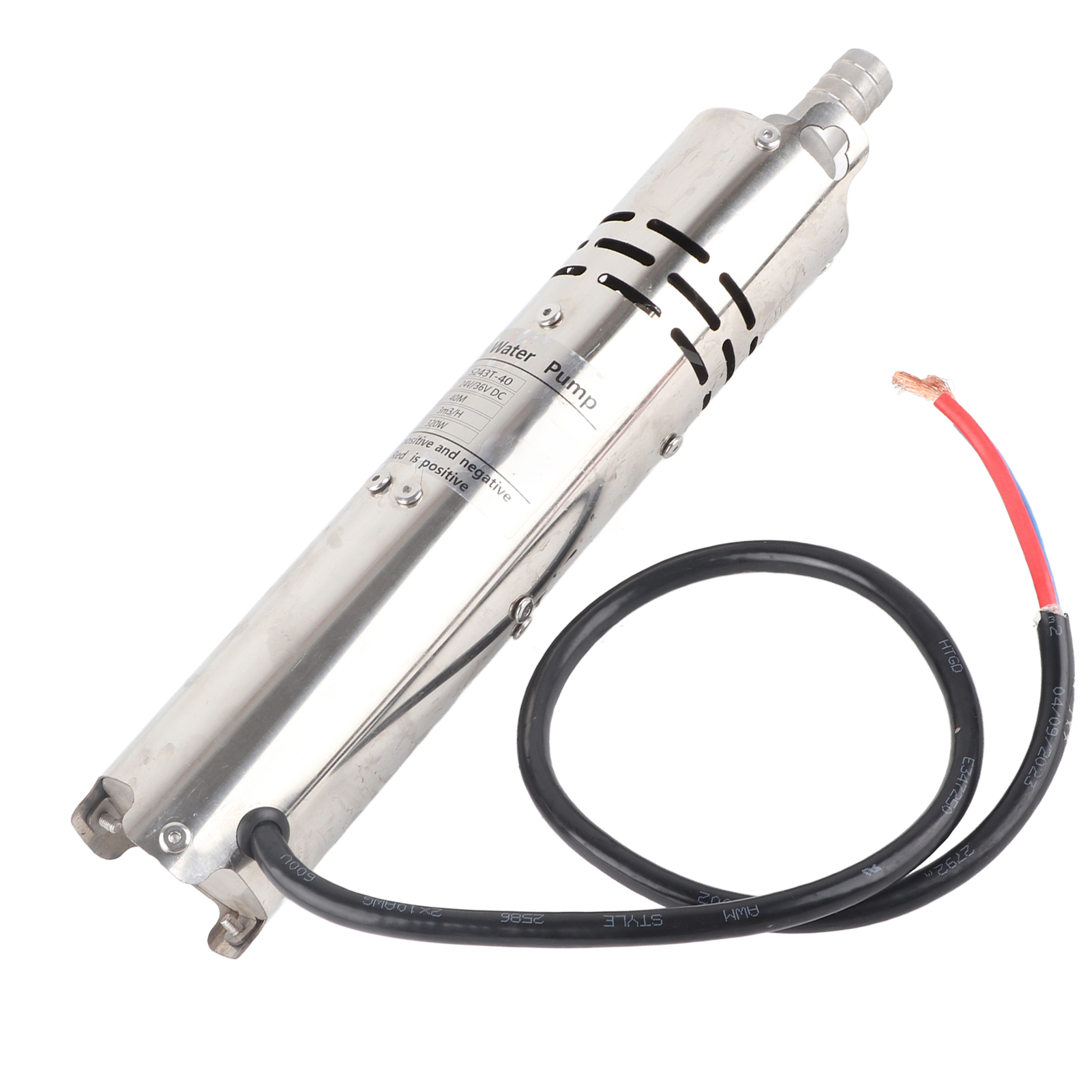 Tauchpumpe Permanentmagnet, Elektrisch, Solarbetrieben, Gleichstrom, Bürstenlos, Mit Integriertem Mppt-regler, 24 V (s243t40)