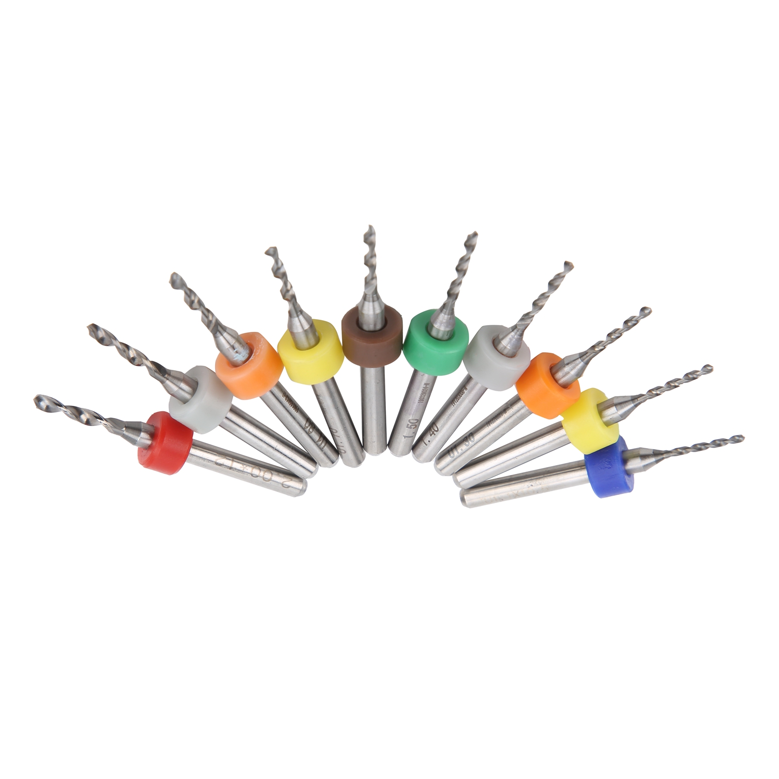 10 Stück Pcb-spiralbohrer Aus Wolframstahl, Mikro-vertikalbohrer 1,1–2,0 Mm